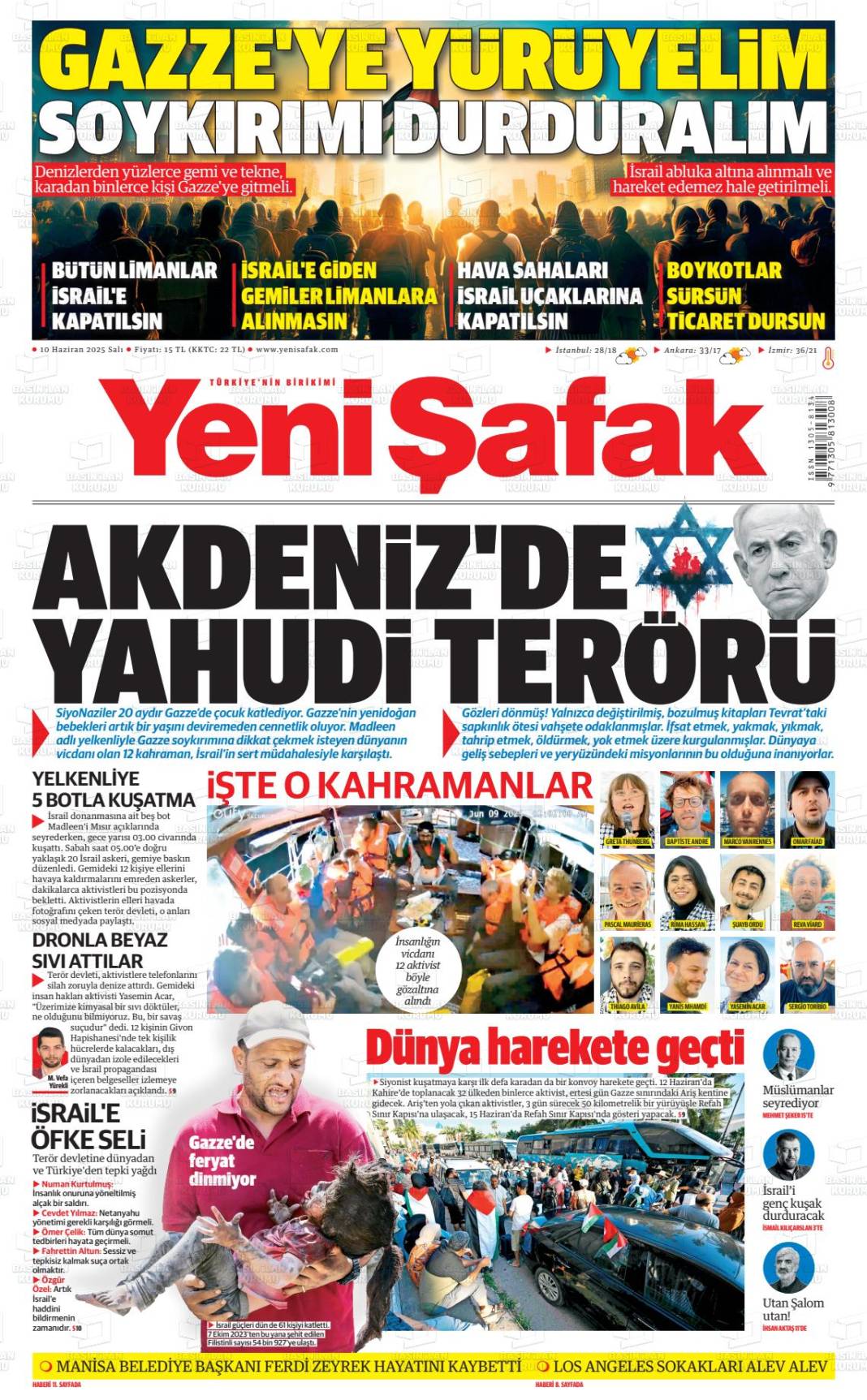 Gazetelerin ilk sayfalarında ne var? İşte 11 Haziran manşetleri... 18